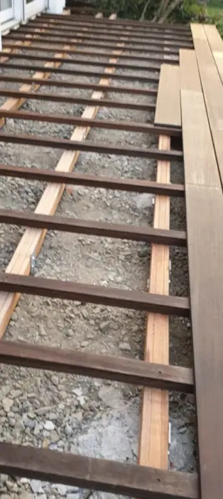 Unterbau für Holzdielen