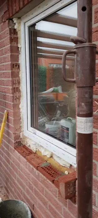 Neues Fenster im Mauerwerk
